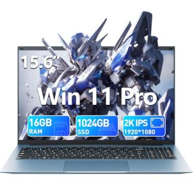 Imagem de SGIN Laptop de 15,6 polegadas, 16 GB de RAM, SSD de 1024 GB, laptops, computadores Celeron N5100, Win 11, notebook portátil, 7000mAh, WiFi 6, ângulo aberto de 180°, USB 3.2, para negócios e estudantes