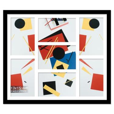 Imagem de Colagem de porta-retratos Fxojyvo 4x6 para 7 fotos ou 13x15cm