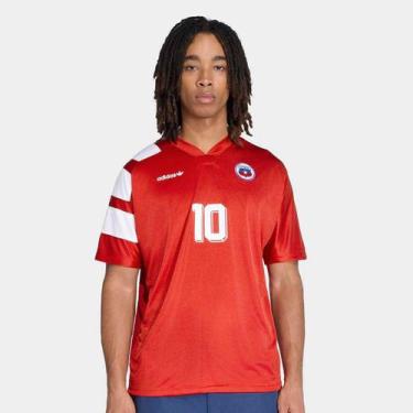 Imagem de Camisa Seleção Chile Home 94 Adidas Masculina, Vermelho, GG