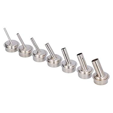 Imagem de Generic Kit de Bico de Pistola de Ar Quente Versátil e Durável para Acessórios de Estação de Dessoldagem de Solda 861, Bicos Oblíquos de Liga de Alumínio de 7 Unidades para Ferramentas Manuais 861DW