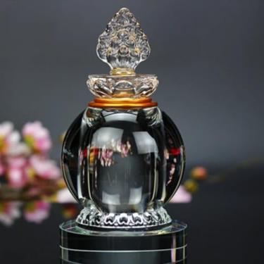 Imagem de FENNYYAR Enfeite de vidro transparente Stupa of Relíquias para sala de estar, 13,5 cm 13,5 cm, casa Feng Shui oferecendo decoração de mesa de Buda