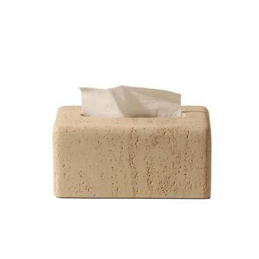 Imagem de Suporte de lenços faciais práticos dispensador retangular para casa de banho cozinha quarto sala de estar escritório organizador