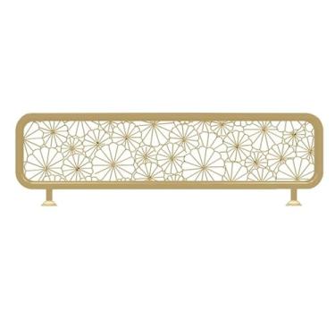 Imagem de Divisórias vazadas de metal para áreas de jantar – Divisória de painel de privacidade para cabine de restaurante, cerca baixa de bancada para bar de hotel, divisor de espaço para maior privacidade e