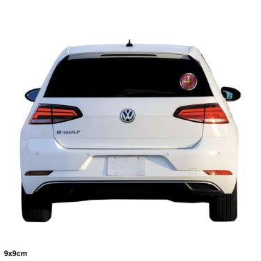 Imagem de Adesivo Resinado Medalha São Bento 3D Carro Moto Casa 9X9 Cm Dourado