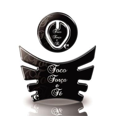 Imagem de Kit Adesivo Protetor De Tanque Moto Bros Honda Ano Até 2015 E Modelos Força Foco E Fé