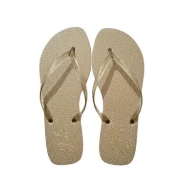 Imagem de Chinelo Julia Alves Glitter Feminino Adulto Original, Dourado, 37