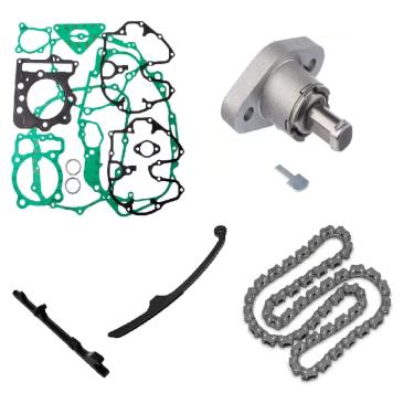 Imagem de Kit Junta Comp.+Acionador+Guia+Tensor+Corrente Comando NX400