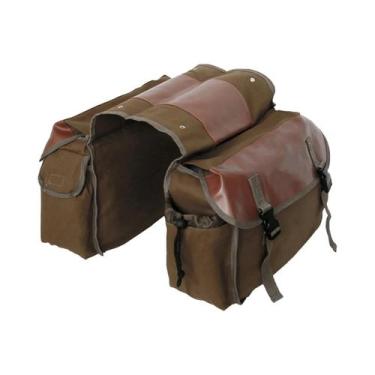 Imagem de Bolsa Lateral De Lona Impermeável De Grande Capacidade Para Motociclet