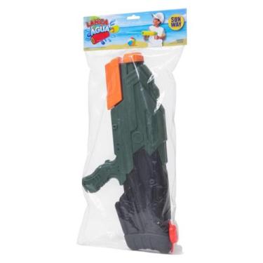 Imagem de Arma Pistola Lança Água Camuflado 50Cm Brinquedo 1 Litro - Kadê