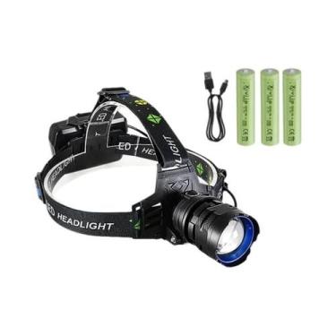Imagem de Lanterna De Cabeça LED Recarregável Super Brilhante E Ultra Potente 89
