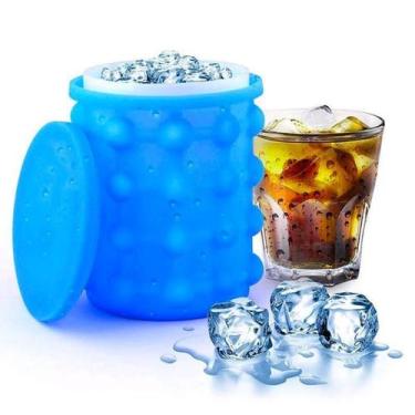 Imagem de Balde Forma Gelo Baldinho Silicone Colocar Fer Ice Magic - Western Hom