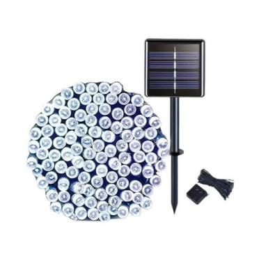 Imagem de Luzes De Cordão Solares Para Exterior, Luzes LED De Fada Com 8 Modos, 