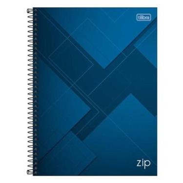 Imagem de Caderno Espiral Universitário Zip 10 Matérias 200 Folhas Azul - Tilibr