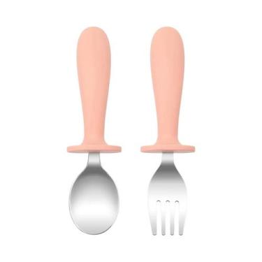 Imagem de Conjunto De Colher E Garfo De Aço Inoxidável Para Crianças, Livre De B
