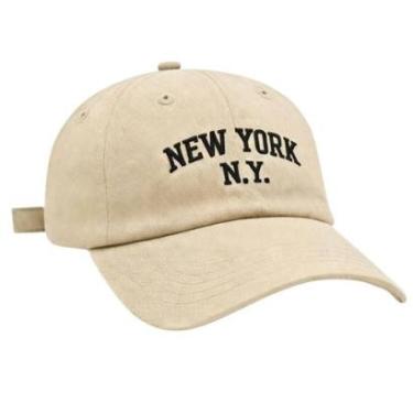 Imagem de Boné Aba Curva Bordado Ajustável Strapback Casual Urbano Adulto-Unissex