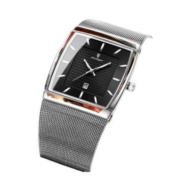 Imagem de Relógio De Quartzo Masculino POEDAGAR De Luxo À Prova d'Água Com Malha