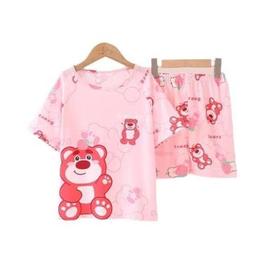 Imagem de Conjuntos De Pijamas De Verão Para Meninas Com Estampa De Desenhos Ani