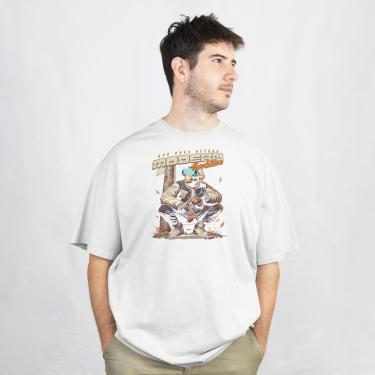 Imagem de Camiseta Masculina Evolution Manga Curta Casual Leve e Confortável em Algodão do P ao G...