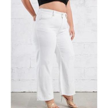 Imagem de Calça Skinny Plus Size Flare Tex Jeans Elegante e Casual Feminina-Feminino