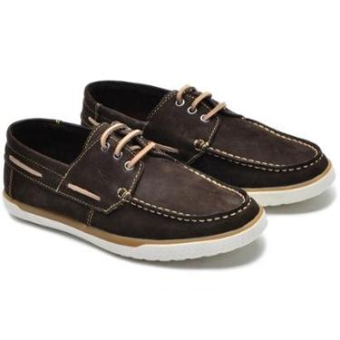 Imagem de Docksider Sapatênis Masculino Casual em Couro Confortável 37 ao 45-Masculino