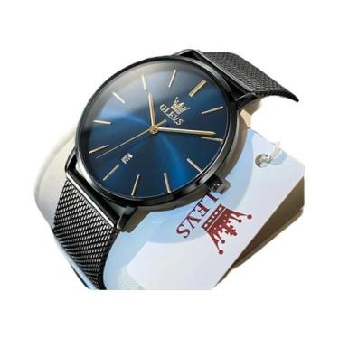 Imagem de Relógio De Quartzo Masculino À Prova D'água Ultrafino Com Pulseira De 