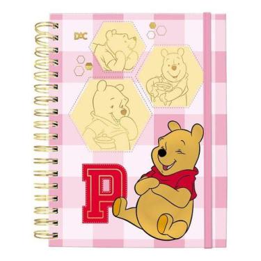 Imagem de Caderno Smart Mini Pooh Escolar Infantil Folhas Reposicionáveis Disney
