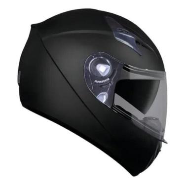 Imagem de Capacete Fechado Ebf Xtroy Solid Preto Fosco Com Óculos, 60, Preto Fos