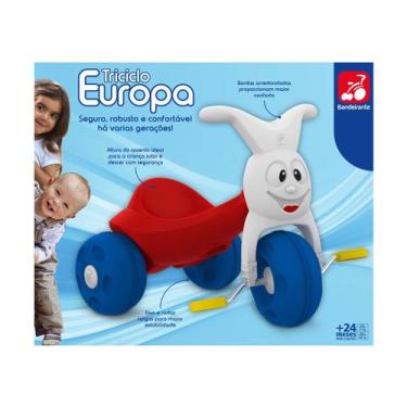 Imagem de Triciclo Infantil - Europa - Vermelho E Azul - Bandeirante V Vermelho/