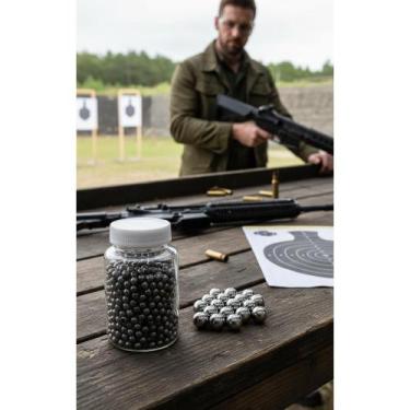 Imagem de 2x Esferas Aço 8mm para Estilingue Profissional - 500 Unidad - Congrat