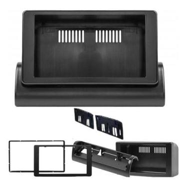 Imagem de Moldura Painel 2DIN 7 Polegadas Dvd Multimidia Mp5 Fiat Uno Mille Fior