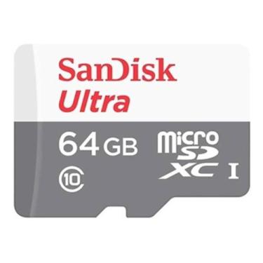 Imagem de Cartão Memoria Micro Sd 64gb Sandisk Para Camêra Segurança Wifi