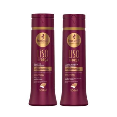 Imagem de Kit Shampoo Condicionador Liso com Força 300ml Haskell - Haskell Cosmé