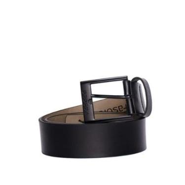 Imagem de Cinto Masculino Fasolo E125148 751 Couro Fivela Preto-Masculino