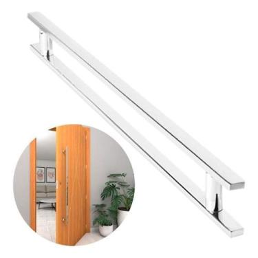 Imagem de Puxador inox porta de madeira e vidro 100cm 30x10mm - RP INOX