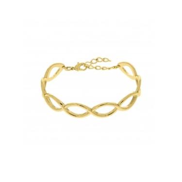 Imagem de Bracelete Super Luxo Ondulada - Banhado em Ouro 18k - Tri Gata Semijoi