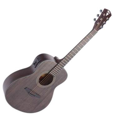 Imagem de Violão Aço Elétrico Traveller 36 Preto Fosco Baby Mini Jumbo PHX