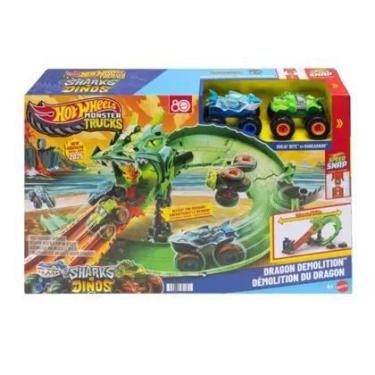 Imagem de HW Pista Monster Trucks Dragão de Demolição JFR06 - Hot Wheels