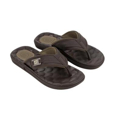 Imagem de Chinelo Masculino Leve com Amortecedor e Sola Antiderrapante (Marrom, BR, Adulto, Numérico, 39)