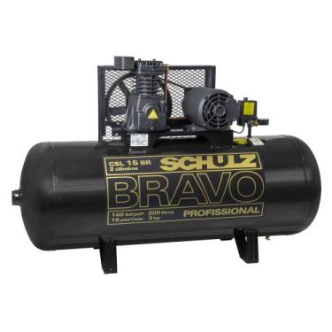 Imagem de Compressor de Ar CSL15BR/200L 3HP/CV 2 polos Monofásico 127/220v BRAVO