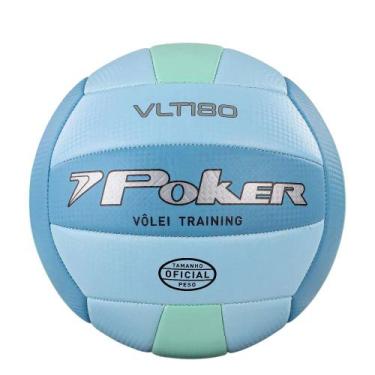 Imagem de Bola de Vôlei Poker Training 05843 - Azul/Verde, Azul claro
