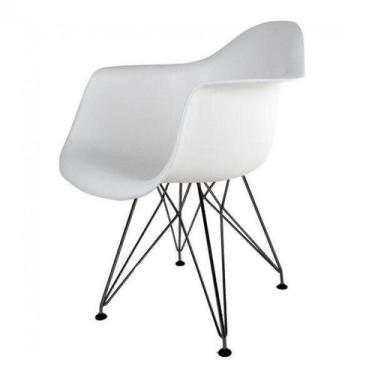 Imagem de Cadeira Base em Aço Eames Arm Eiffel Dsw-m Branco/Prata - Empório.