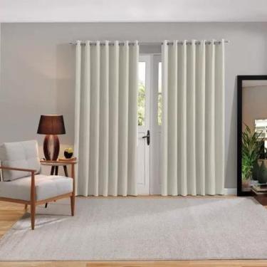 Imagem de Cortina Blecaute Pvc Bella Janela Areia 260x170cm C/ Ilhós - Bela Jane