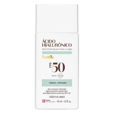 Imagem de Protetor Solar Facial Fluido FPS 50 Botik Ácido Hialurônico 40ml - O B