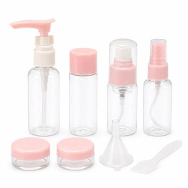 Imagem de Kit Potes Frascos de Viagem Rosa 8pcs Mandala