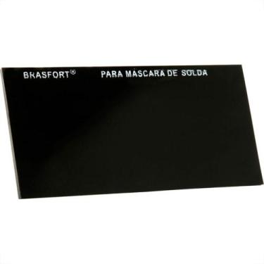 Imagem de Vidro Retangular Escuro Mascara Solda 12 8074 - Kit C/25 - BRASFORT