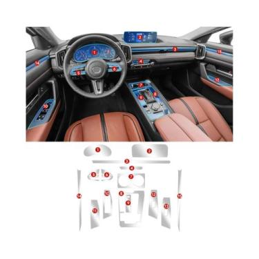 Imagem de Filme TPU Invisível Para Interior Do Mazda CX 50 2023 2024, Camada Pro