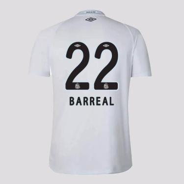Imagem de Camisa Umbro Santos I 2025 22 Barreal, EG