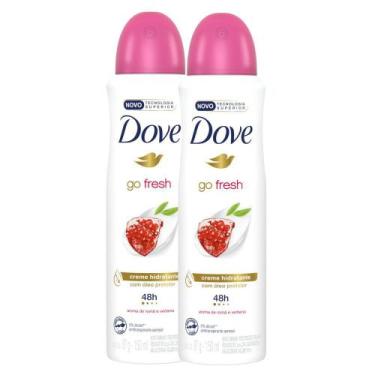 Imagem de Kit 2 Desodorante Antitranspirante Aerosol Dove Go Fresh Romã e Verben