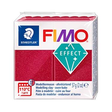 Imagem de STAEDTLER Massa de Modelar Profissional FIMO Effect 57g (1 Unidade) Rubi Quartzo - 8020-28 - Argila Polímera Para Biscuit que Endurece no Forno – Ideal para Artesanato, Miniaturas e Bijuterias