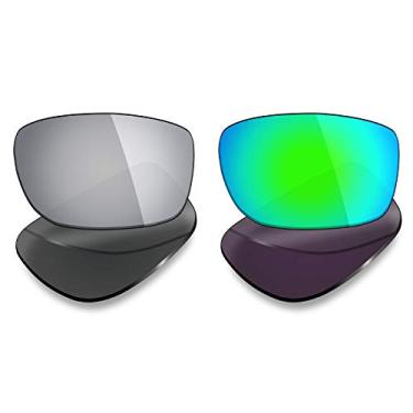 Imagem de 2 pares de lentes polarizadas de substituição da Mryok para óculos de sol Oakley Splinter – Opções